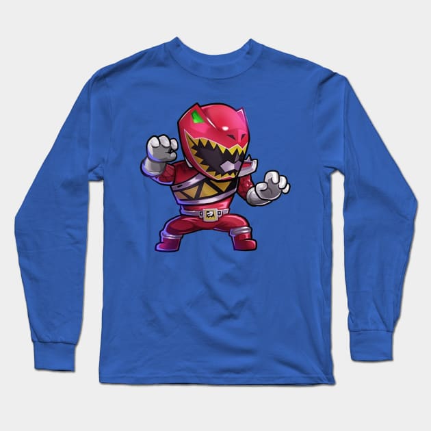 red ranger Long Sleeve T-Shirt by mprokolo corgi